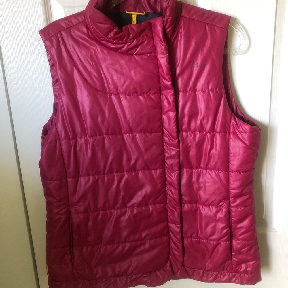 Lole Women's Quilted Vest - Berry Size XL